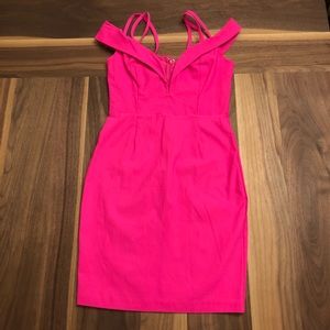 Solemio hot pink dress